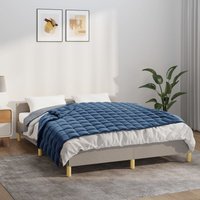 Berkfield Home Weighted Blanket Blue 137x200 cm Single 6 kg Fabric