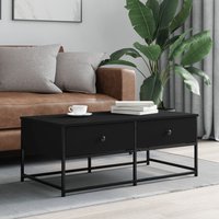 Berkfield Home Coffee Table Black 100x51x40 cm Engineered Wood | Size: 100 x 51 x 40 cm