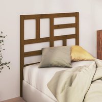 Berkfield Home Bed Headboard Honey Brown 96x4x104 cm Solid Wood Pine | Size: 96 x 4 x 104 cm