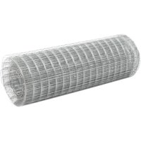 Berkfield Home Chicken Wire Fence Galvanised Steel 10x0.5 m Silver