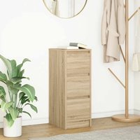 Berkfield Home Sideboard Sonoma Oak 29.5x34x76 cm Engineered Wood in Brown