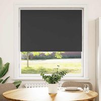 Berkfield Home Roller Blind Blackout Black 115x150 cm Fabric Width 110.7 cm Polyester