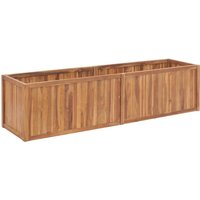 Garden Raised Bed 200x50x50 cm Solid Teak Wood x 50 x 50 cm