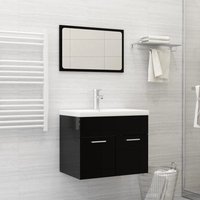 Berkfield Home Built-in Basin with Faucet 61x39x18 cm Ceramic White | Size: 61 x 39 x 18 cm