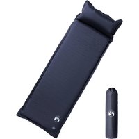 Berkfield Home Self Inflating Camping Mattress with Pillow 1-Person Grey
