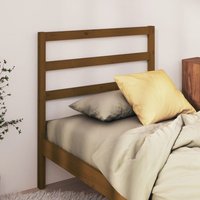 Berkfield Home Bed Headboard Honey Brown 95x4x100 cm Solid Wood Pine | Size: 95 x 4 x 100 cm