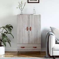 Berkfield Home Highboard Grey Sonoma 69.5x31x115 cm Engineered Wood