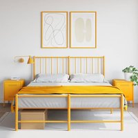 Bedside Cabinets 2 pcs Mustard 36x39x50.5 cm Steel