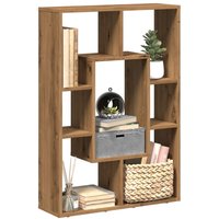 Berkfield Home Bookcase Artisian Oak 63x20x90 cm Engineered Wood in Brown | Size: 63 x 20 x 90 cm