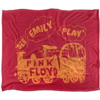 Pink Floyd See Emily Play Silky Touch Super Soft Throw Blanket 152 X 127 cm in White
