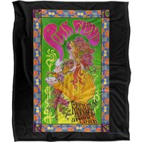 Pink Floyd 1966 Marquee London Poster Silky Touch Super Soft Throw Blanket 152 X 127 cm in White
