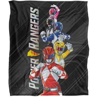 Power Rangers Ranger Stack Silky Touch Super Soft Throw Blanket 152 X 127 cm in White