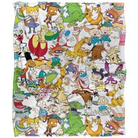 Nickelodeon Collage Silky Touch Super Soft Throw Blanket 152 X 127 cm