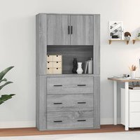 Berkfield Home Highboard Grey Sonoma Engineered Wood