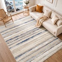 Roma Modern Grey Multicoloured Living Dining Bedroom Rug cm x 215 cm