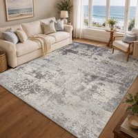 Chester Abstract Modern Marble Living Dining Bedroom Rug cm x 275 cm