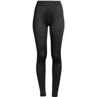 Lands' End Women's Plus Lightweight Silk Interlock Long Johns in Black | Size: 20-22