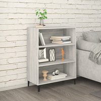 Berkfield Home Sideboard Grey Sonoma 69.5x32.5x90 cm Engineered Wood