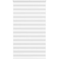 Berkfield Home Zebra Blind White 135x230 cm Fabric Width 130.9 cm Polyester