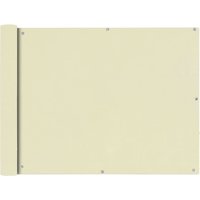 Balcony Screen Oxford Fabric 90x600 cm Cream