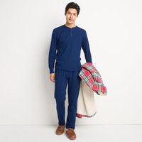 Lands' End Men's Jersey Pyjama Bottoms in Navy | Size: Medium