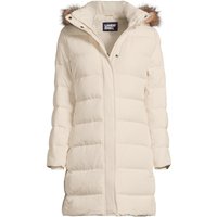Lands' End Women's Plus Hooded Down Coat in Ivory | Size: 20-22