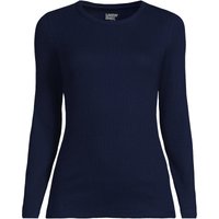 Long Sleeve Micro Rib Top Dark