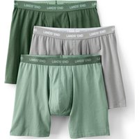 Lands' End Men's Jersey Trunks, 3-pack in Dark Green | Size: Medium
