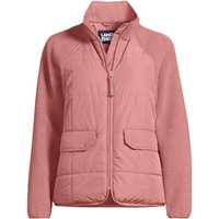 Lands' End Women's Plus Sherpa & Quilt Jacket in Rose | Size: 24-26