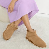 Suede Boot Slippers