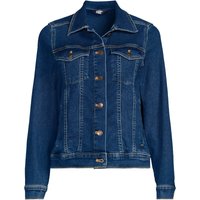Lands' End Women's Plus Denim Trucker Jacket in Dark Blue | Size: 24-26