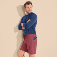 Lands' End Men's Quick Dry Board Shorts in Burgundy | Size: 38