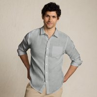 Long Sleeve Linen Shirt Pale
