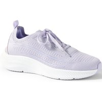 Lands' End Women's Lightweight Knitted Trainers in Lavender | Size: 8