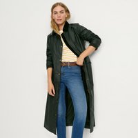 Lands' End Women's Long Waxed Coat in Green | Size: 8