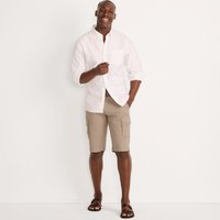 Lands' End Men's Belted Cargo Shorts in Stone | Size: 36