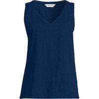 Lands' End Women's Slub Jersey Vest Top in Navy | Size: 14-16