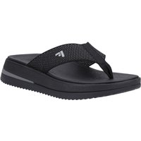 FitFlop Women's 'Surff Two-tone' Toe Post Summer in Black | Size: 7