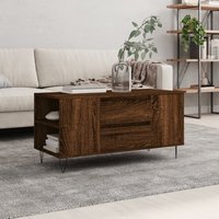 Berkfield Home Coffee Table Brown Oak 102x44.5x50 cm Engineered Wood