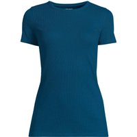 Plus Micro Rib Crew Neck T shirt