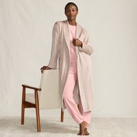Lands' End Women's Ribbed Velour Dressing Gown in Rose | Size: 10-12