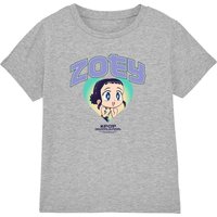 Kpop Demon Hunters Huntrix Zoey Collegic Tee Athletic Heather