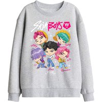Kpop Demon Hunters Saja Chibi Poster Sweat Athletic Heather