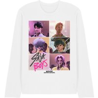 Kpop Demon Hunters Saja Era Grid Long Sleeve T Shirt