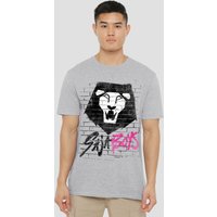 Netflix Kpop Demon Hunters Saja Boys Graffiti Wall T-Shirt, Athletic Heather in Light Grey | Size: 4XL