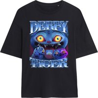Kpop Demon Hunters Derpy Tiger Bootleg Oversized T Shirt