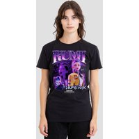 Netflix Women's Kpop Demon Hunters Huntrix Huntrx Rumi Bootleg T-Shirt, Black | Size: Small