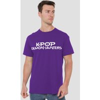 Kpop Demon Hunters Logo T Shirt Purple