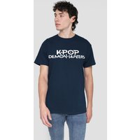 Kpop Demon Hunters Logo T Shirt Navy