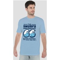 Smurf 65Th Anniversary T Shirt Light Blue